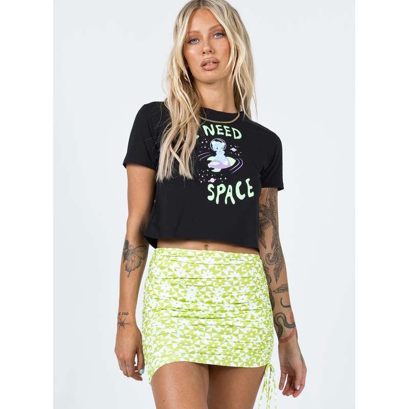 Cinzia Mini Skirt Green