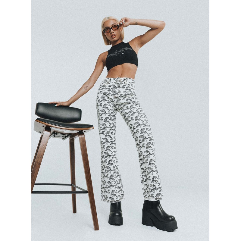 Meilani Lounge Denim Jeans Off White
