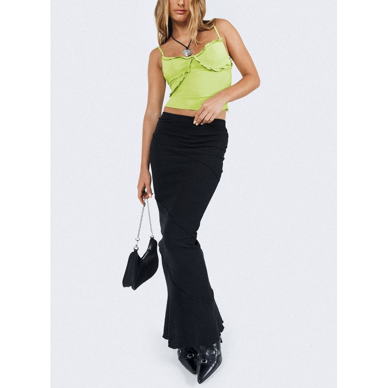 Oscar Maxi Skirt Black