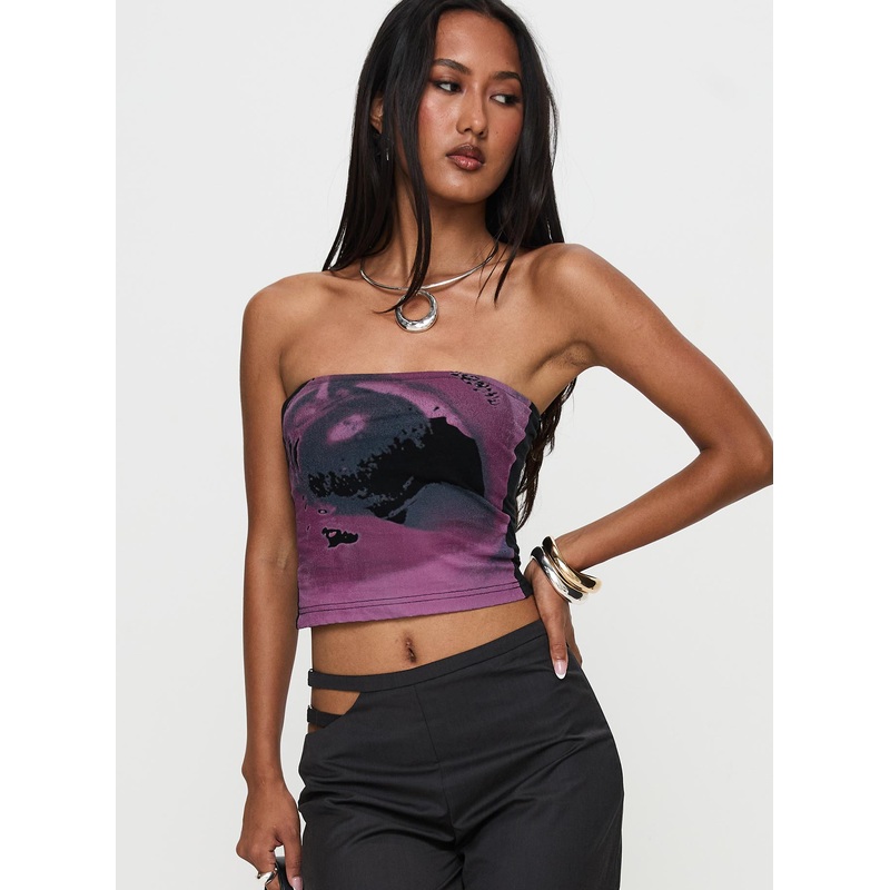 Cherry Lips Tube Top Multi