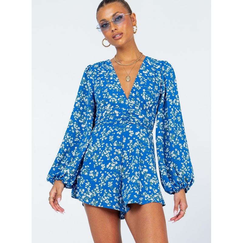 Atlas Romper Blue Floral
