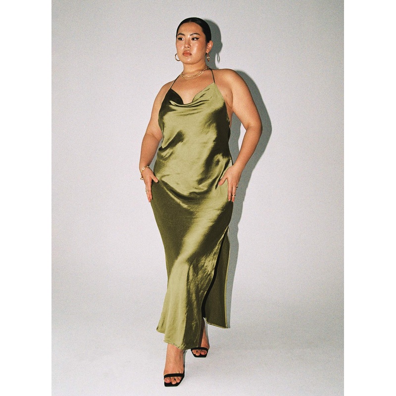 Alissa Maxi Dress Green Curve