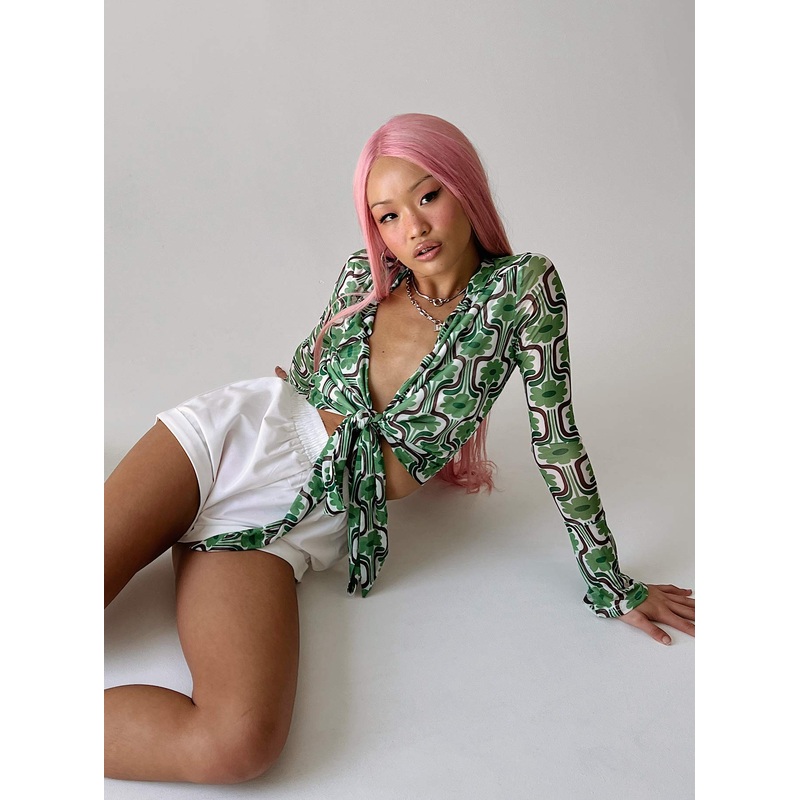 Rosabella Long Sleeve Top Green