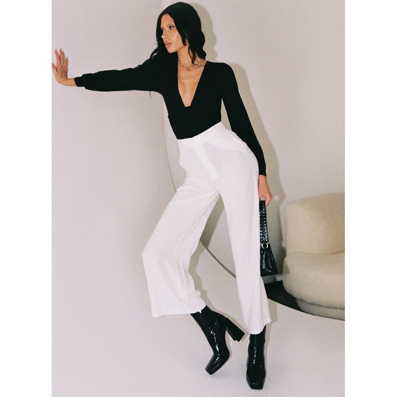Simona Pants White