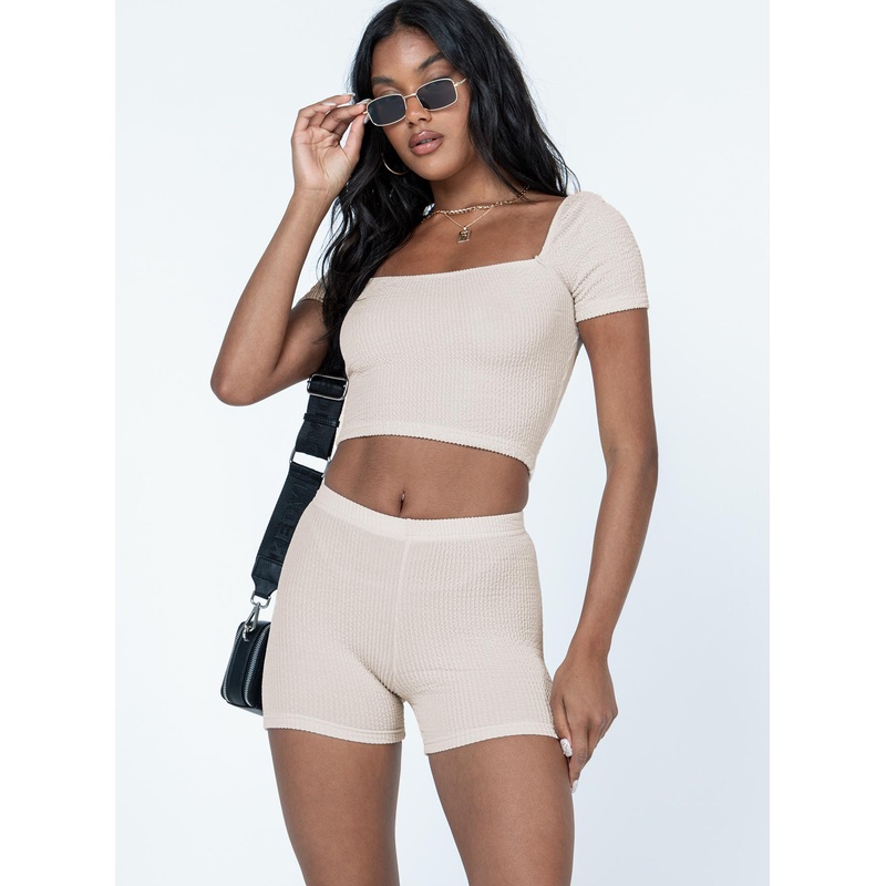 Catarina Bike Shorts Beige