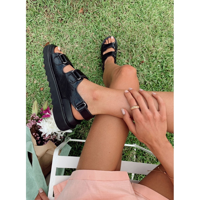 Rue Chunky Sandals Black