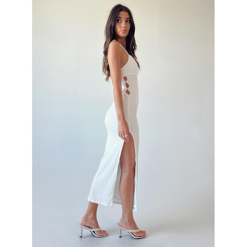 Maila Midi Dress White