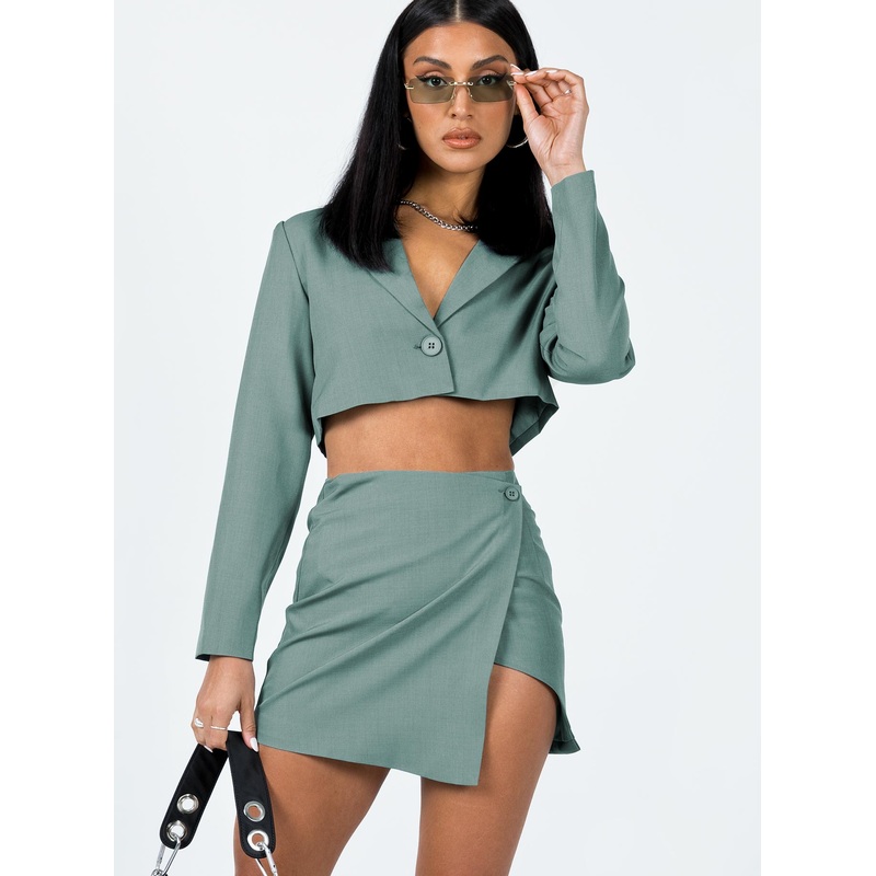 The Reggie Mini Skirt Slate