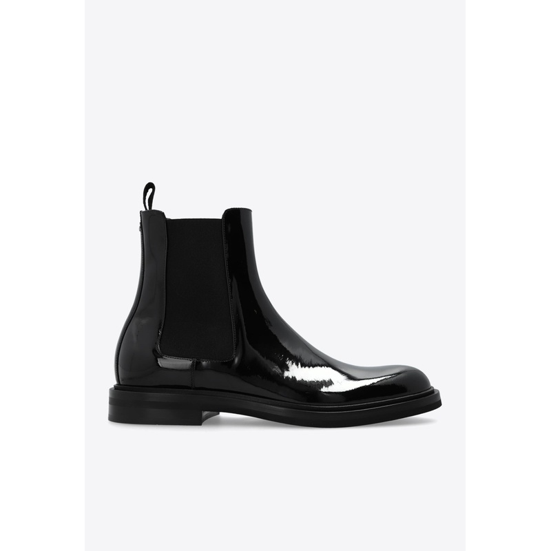 Altavilla Patent Leather Ankle Boots