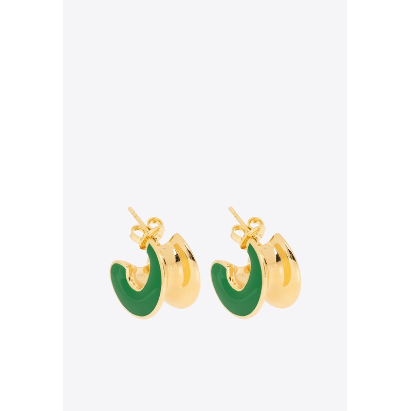 Small H Beam Hoop Earrings