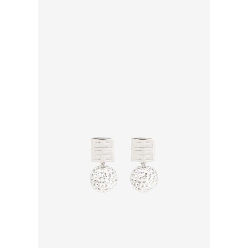 4G Crystal-Embellished Earrings