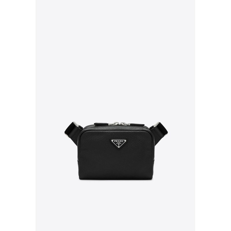 Compact Leather Messenger Bag
