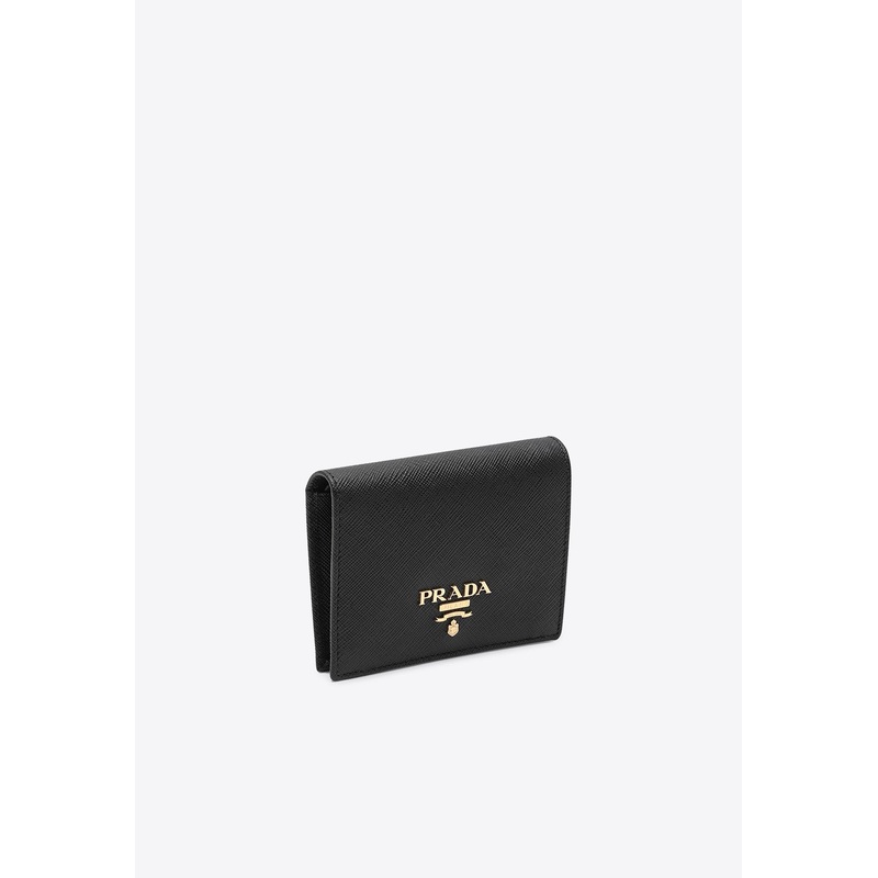 Small Saffiano Leather Bi-Fold Wallet