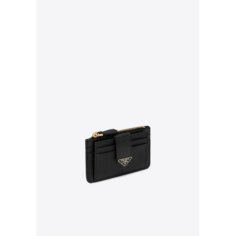 Triangle Logo Leather Cardholder