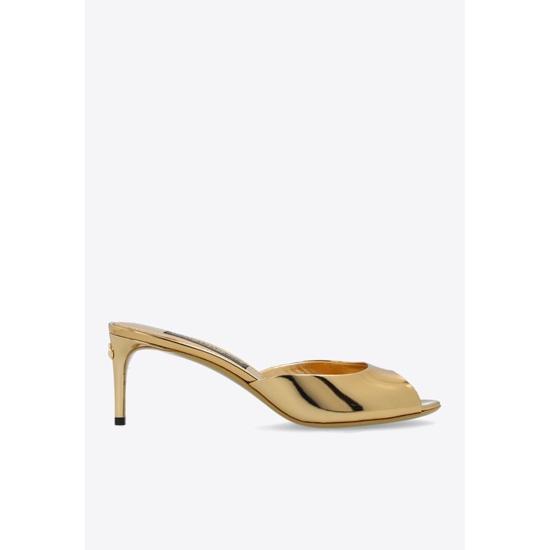 Keira 60 Metallic Leather Mules