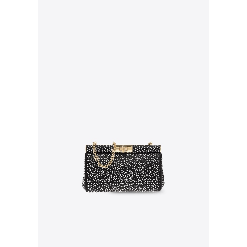 Small Marlene Rhinestone Embellished Shoulder Bag