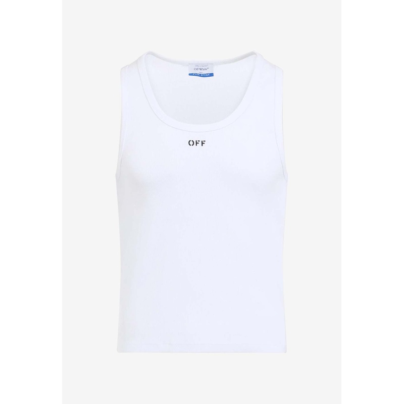 Logo Ribbed Tank Top