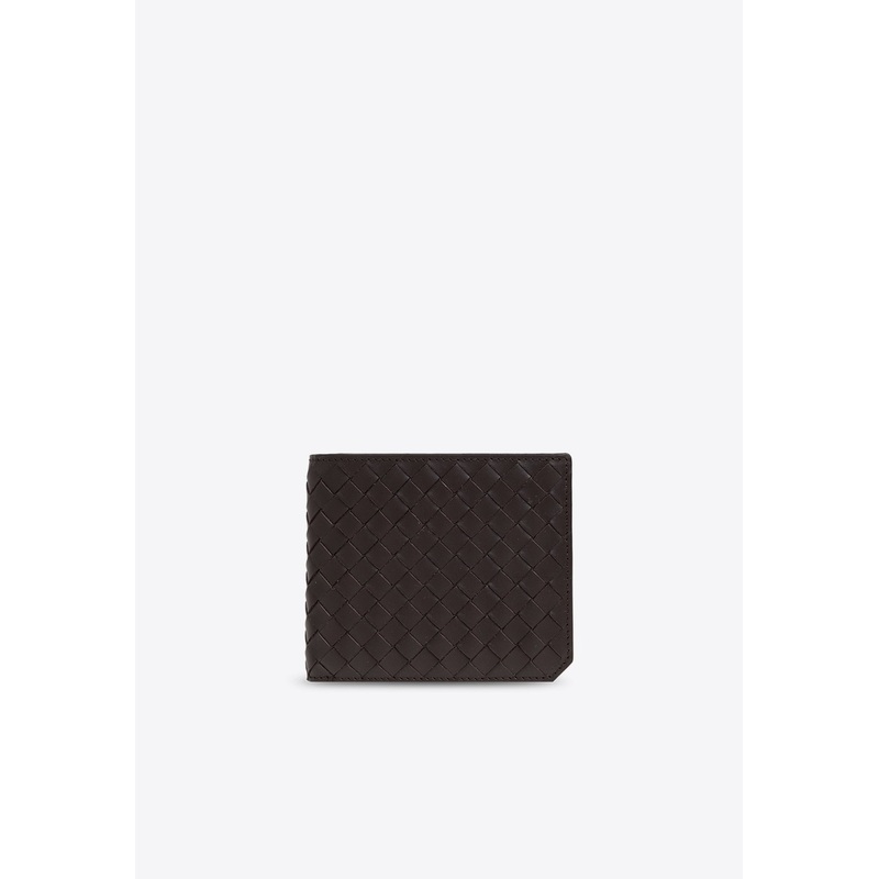 Bi-Fold Intrecciato Piccolo Leather Wallet