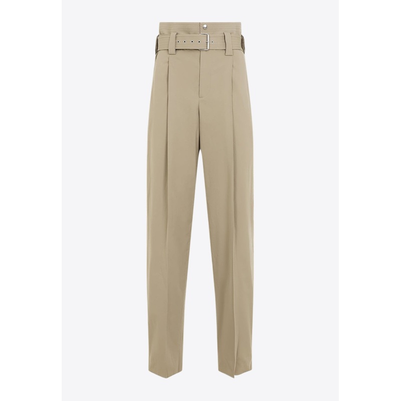 High-Waist Belted Pants