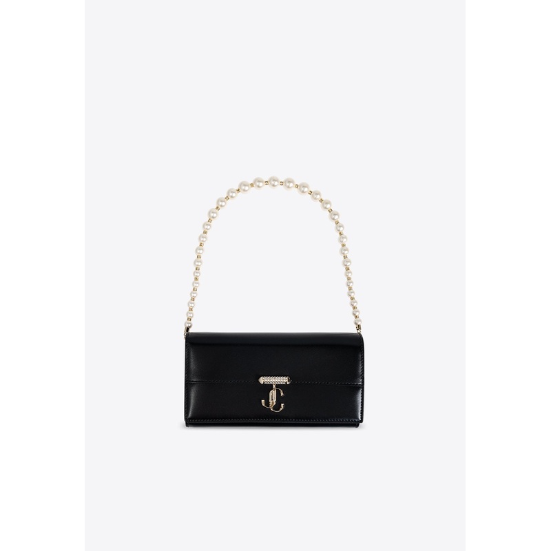 Avenue Logo-Plaque Clutch with Chain