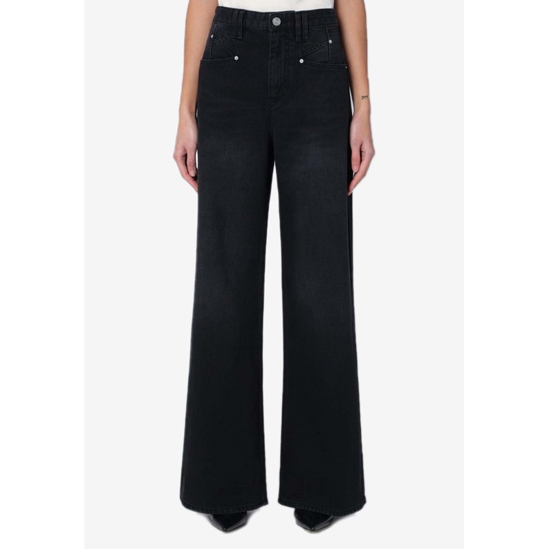 Lemony Wide-Leg Jeans