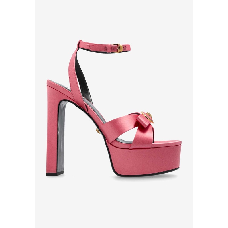 140 Gianni Ribbon Satin Sandals