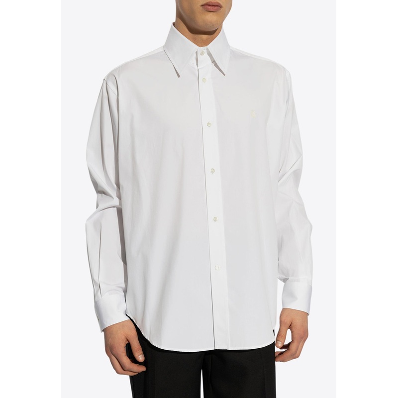 Logo-Embroidered Long-Sleeved Shirt