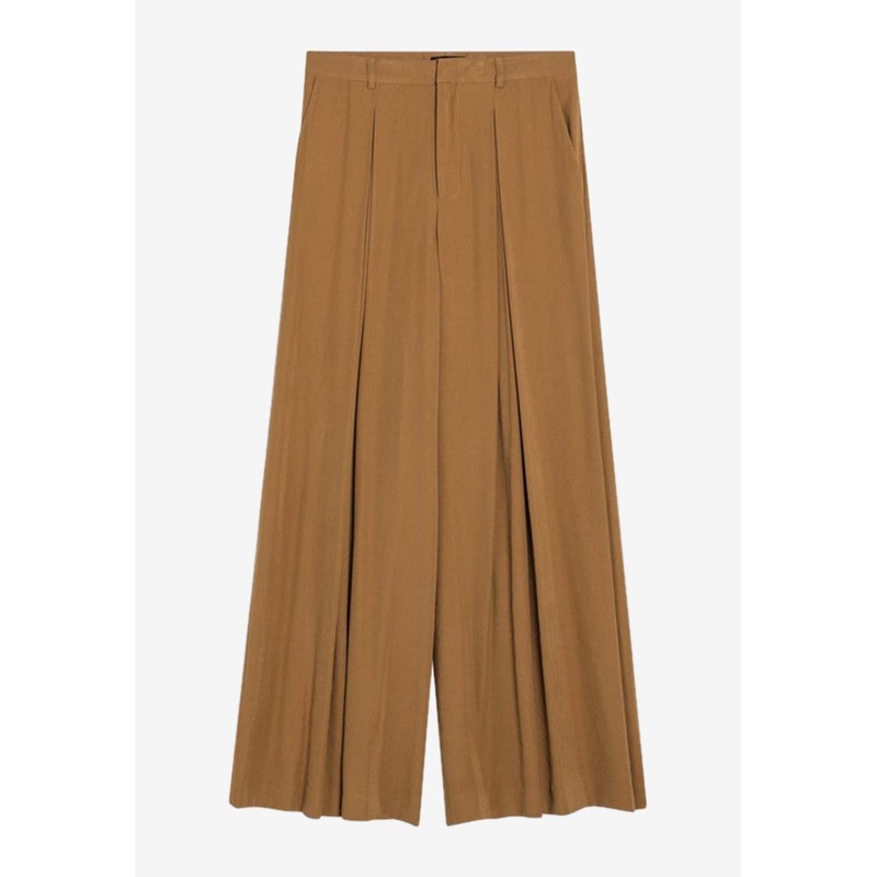 Ochre Wide-Leg Pants