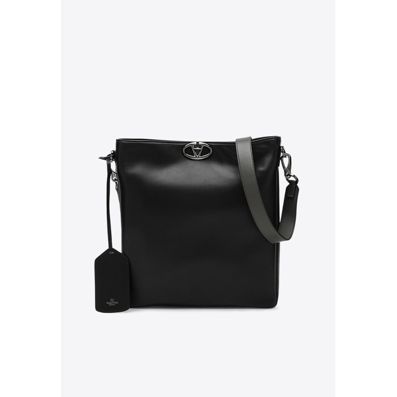 VLogo Locker Leather Shoulder Bag