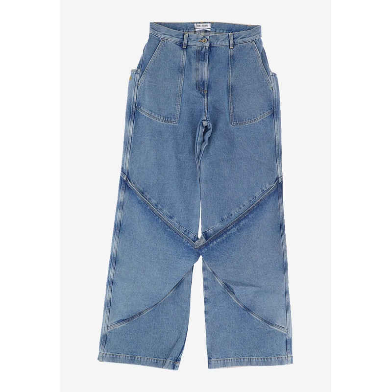 Long Wide-Leg Jeans