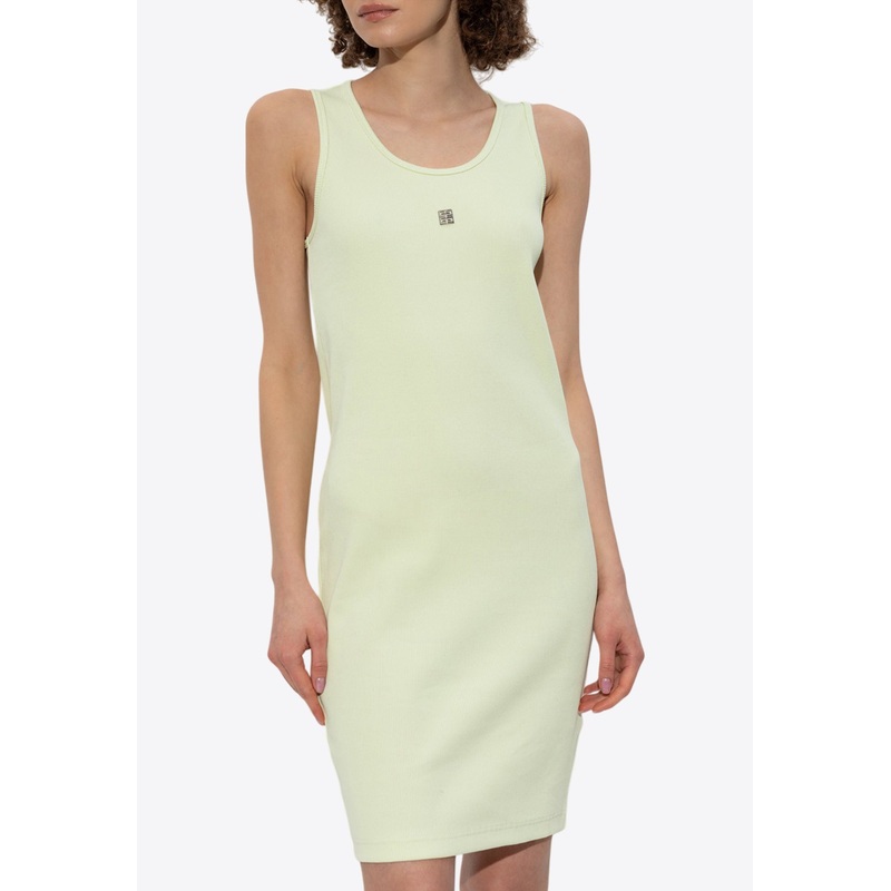 4G Ribbed Midi Dress
