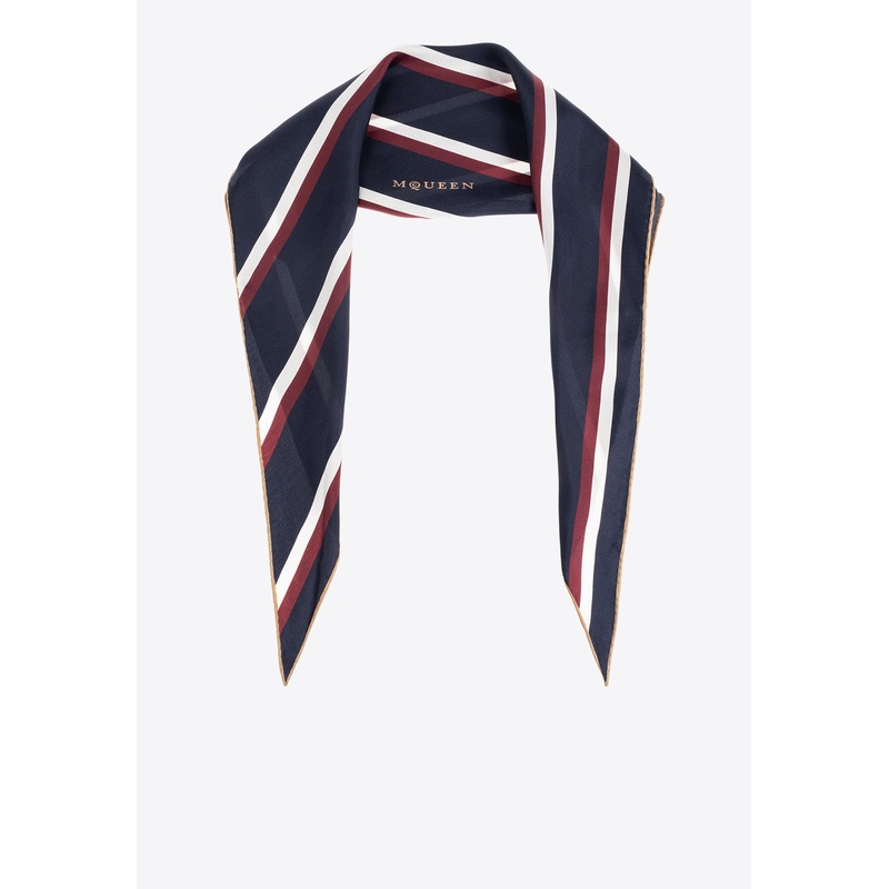 Striped Silk Scarf