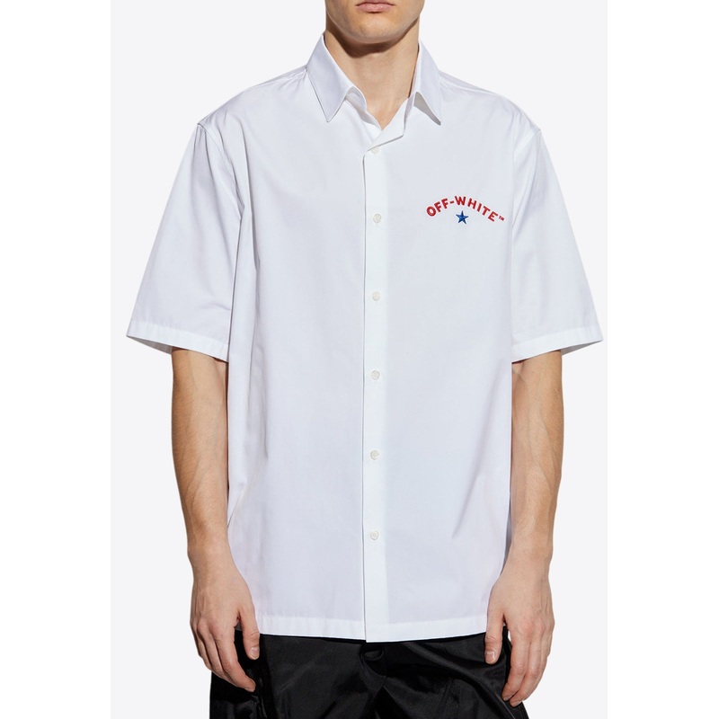 Arrow-motif Short-Sleeved Shirt