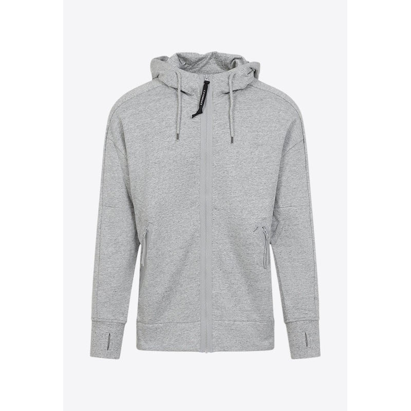 Zipped Hooded Sweatshirt