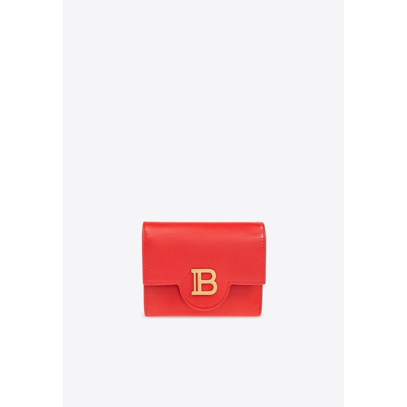 B-Buzz Logo-Plaque Leather Wallet