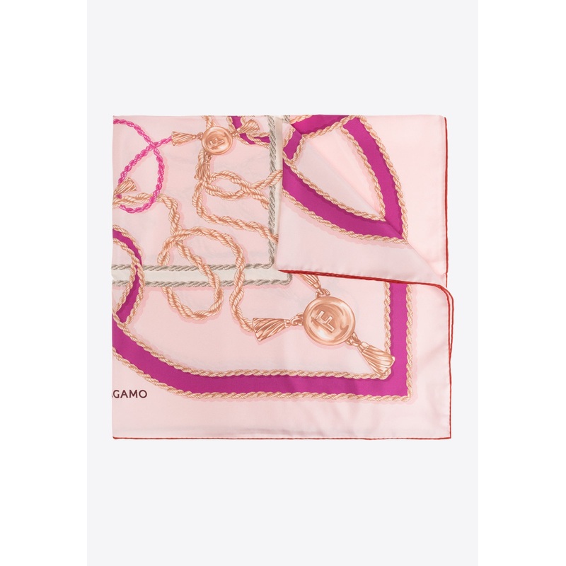 Chain Print Silk Scarf