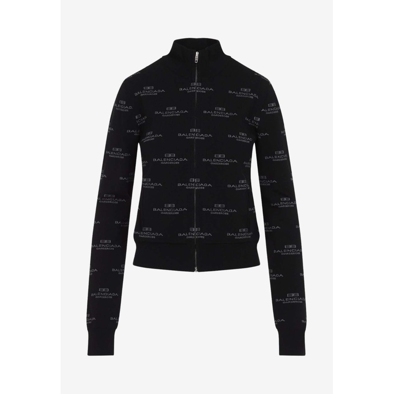 All-Over Zip-Up Cardigan