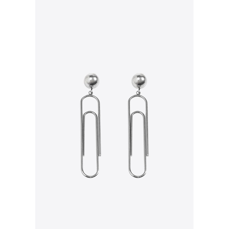 Logo-Engraved Clip-On Earrings