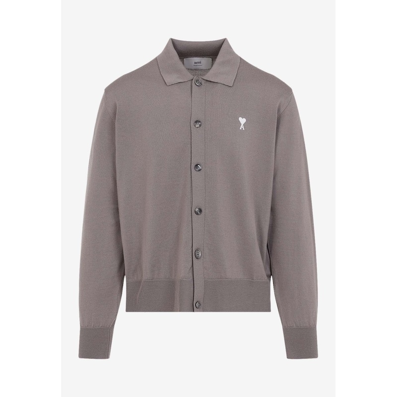 Logo Wool Cardigan