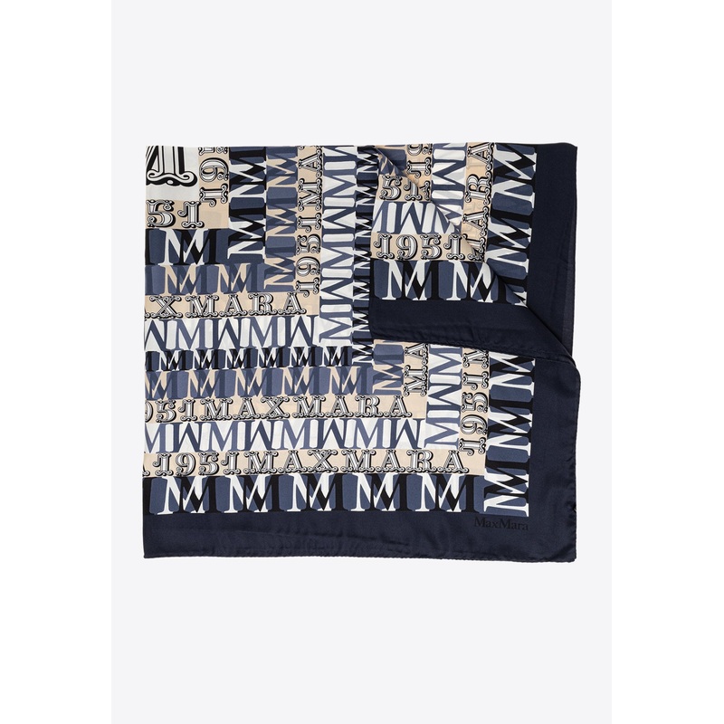 Printed Silk Square Scarf