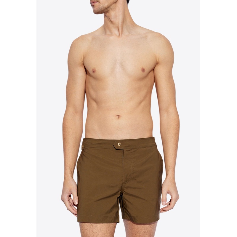 Side Buckle Swim Shorts