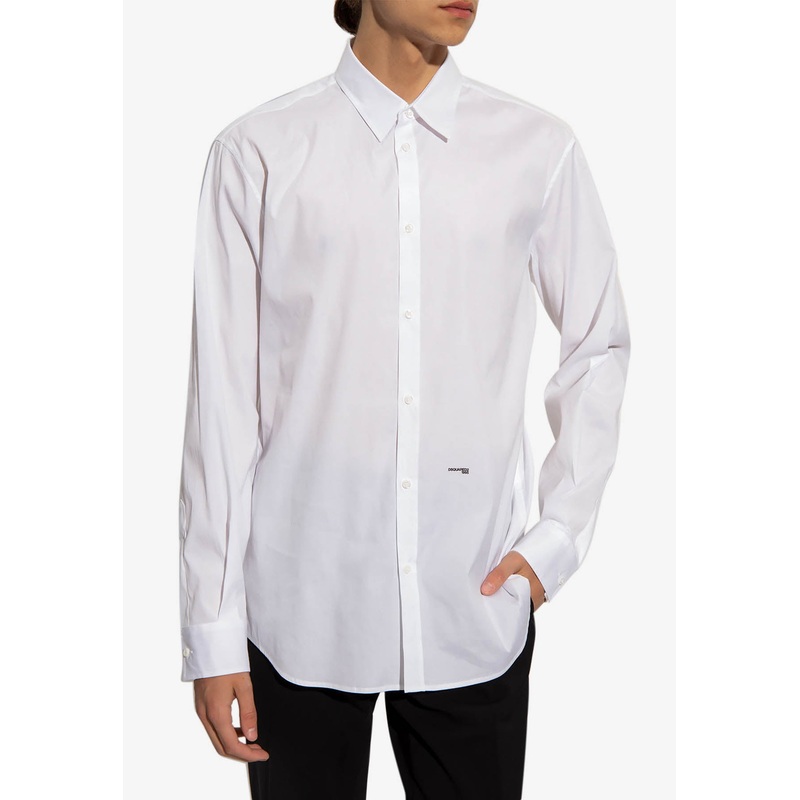 Logo-Embroidered Buttoned Shirt