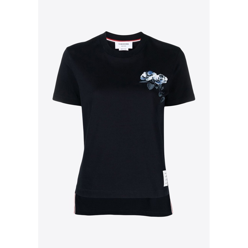Rose Embroidered T-Shirt