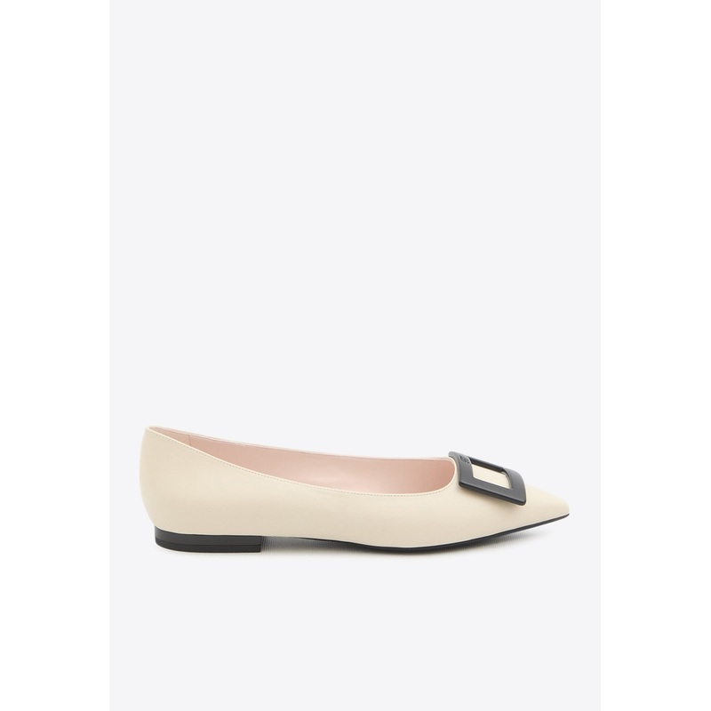Gommettine Leather Ballet Flats