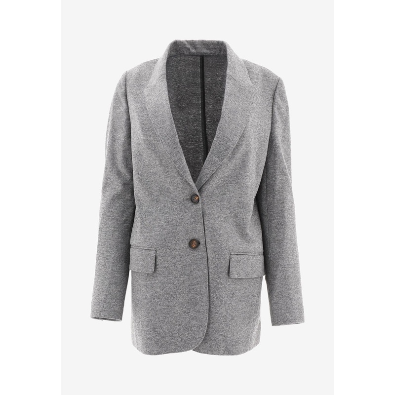 Cashmere Single-Breasted Blazer