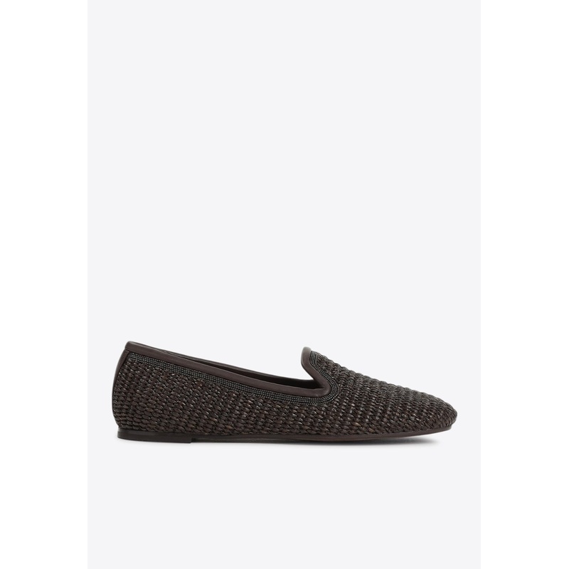 Raffia Braided Ballet Flats