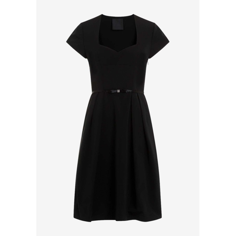 4G Bow Knee-Length Dress