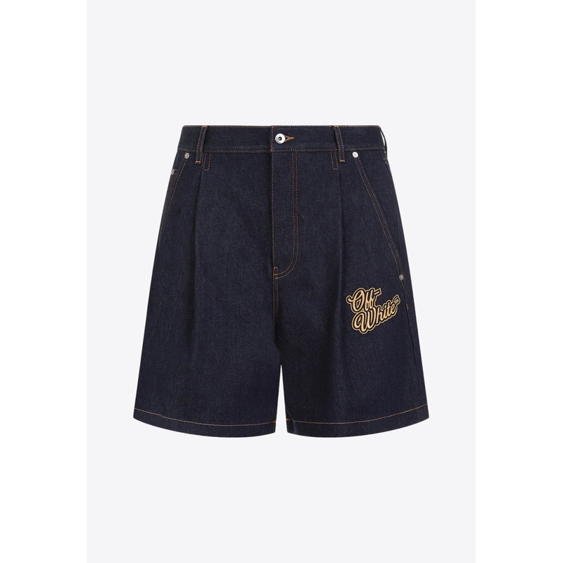 90s Logo Denim Shorts