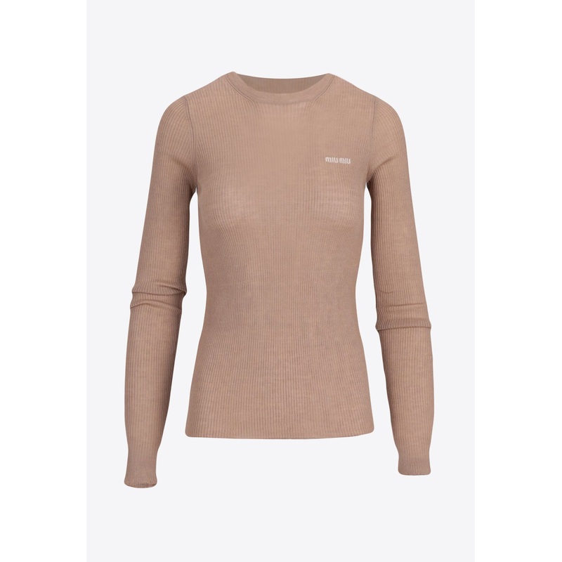 Logo Intarsia Cashmere-Blend Sweater