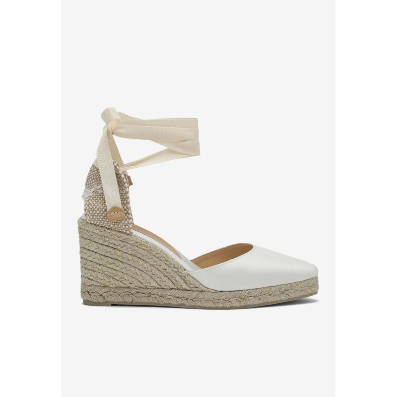 Joyce 90 Satin Wedge Espadrilles